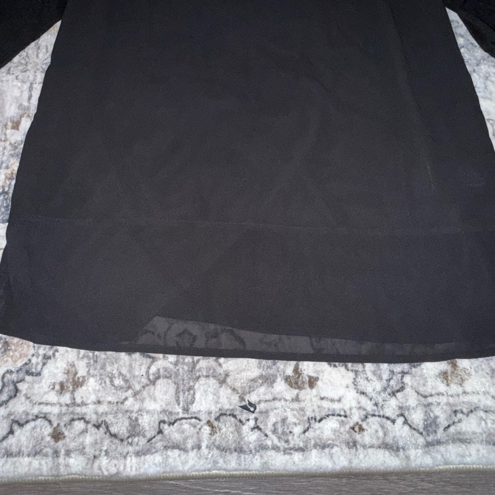 Michael Kors Black Top with Gold Accent - Picture 2 of 4